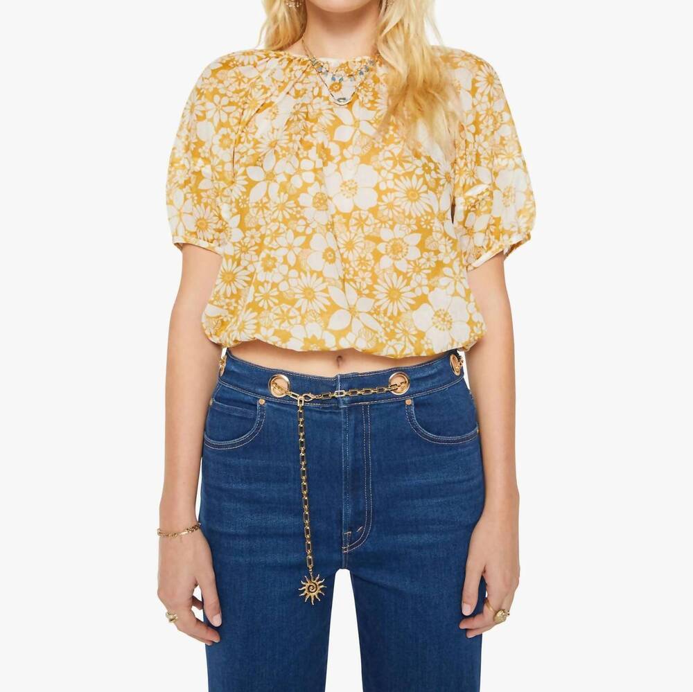 NEW MOTHER party in the back shirt in floral notes